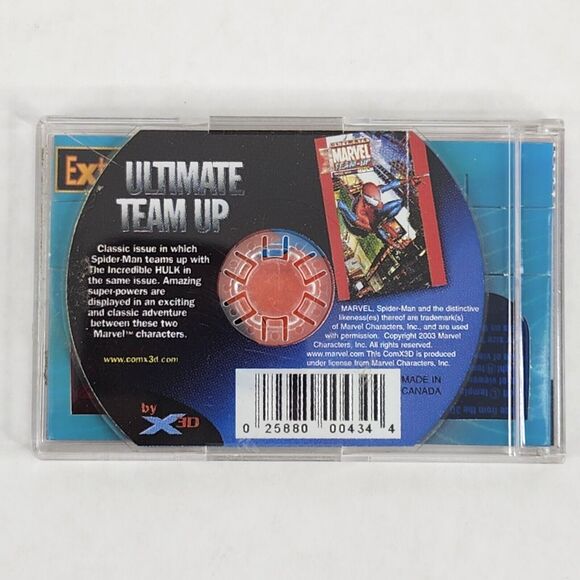 Spider Man Teams Up With The Hulk 3D Comic CD-ROM Plays on PC Marvel Classic Iss - Picture 2 of 5